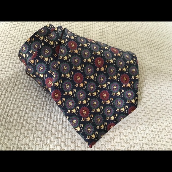 MARKS & SPENCER LONDON St. Michael Navy Silk Tie - Picture 6 of 7